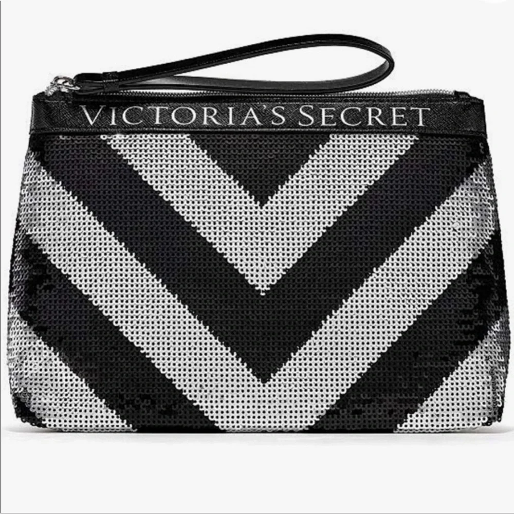 Victoria’s Secret sequin cosmetic bag